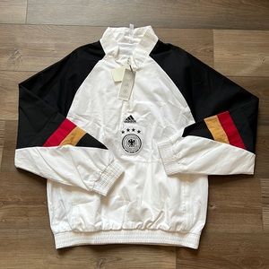 adidas Men's Germany '22 Retro Icon Track Jacket Pullover White HF4072